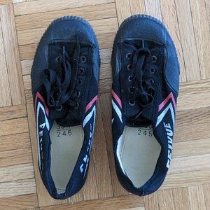Feiyue Black Kung Fu Canvas Athletic Shoes